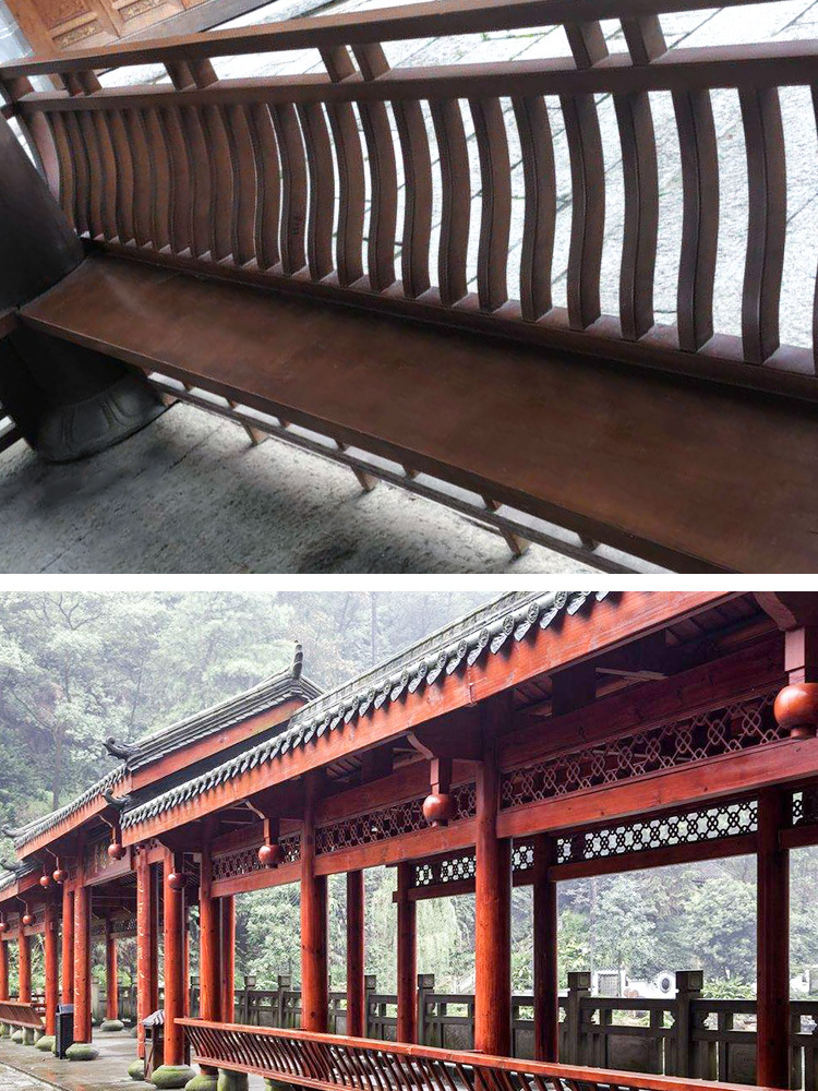 美人靠工艺纯手工风格中式加工定制是尺寸定制专拍材质松木是否专利