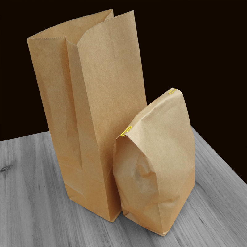 淳露牛皮纸袋食品袋方底袋面包一次性外卖打包纸袋批发定制包装袋