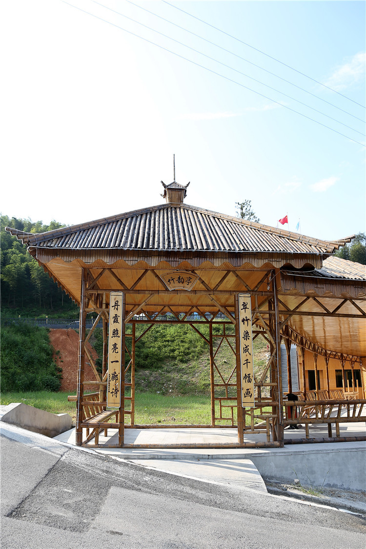 厂家供应 竹亭 竹屋 竹门楼 旅游区民宿竹屋舒适休闲 易拆易建