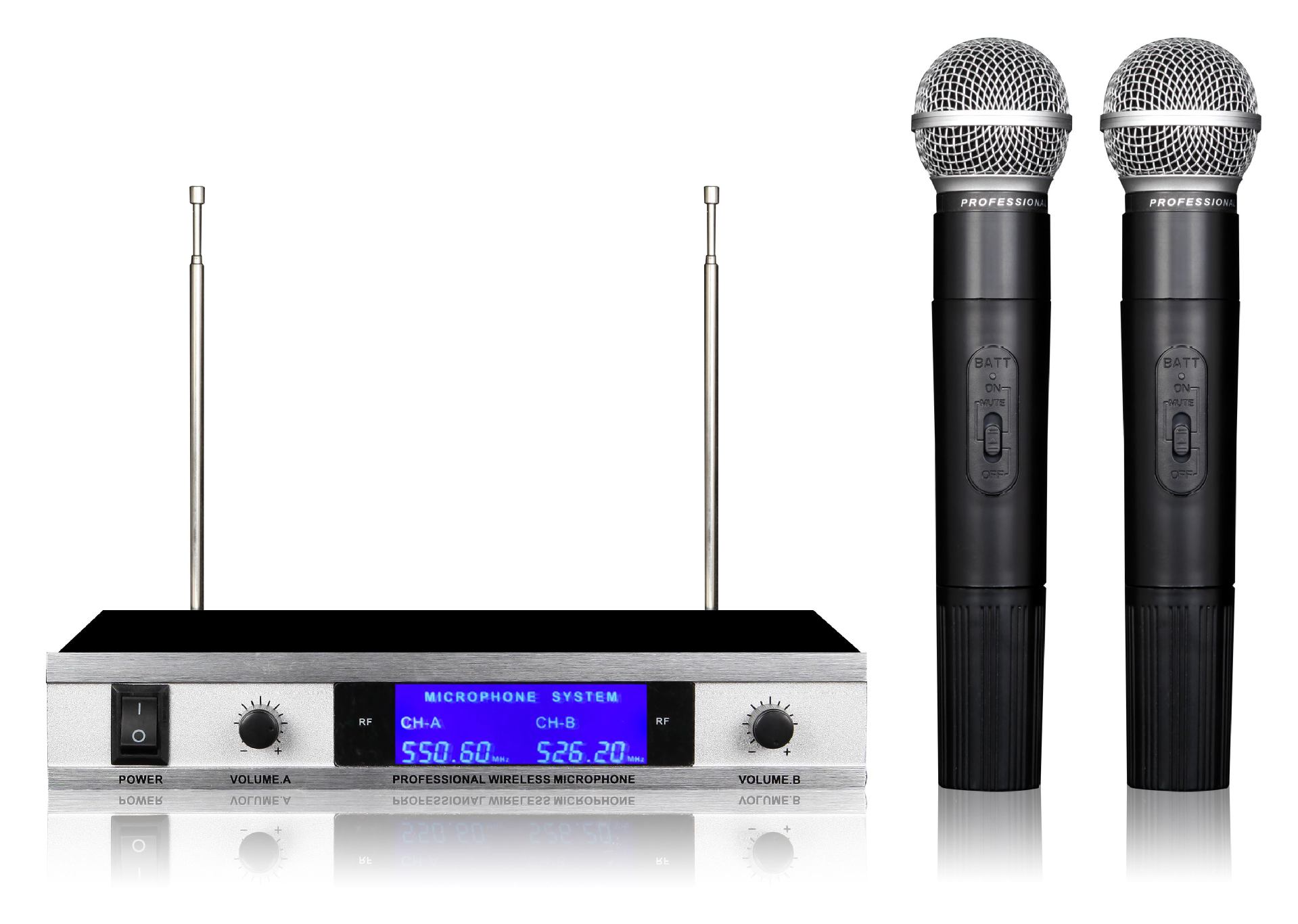 厂家出售 v段手持麦克风话筒红外对频无距离ktv家庭无线话筒