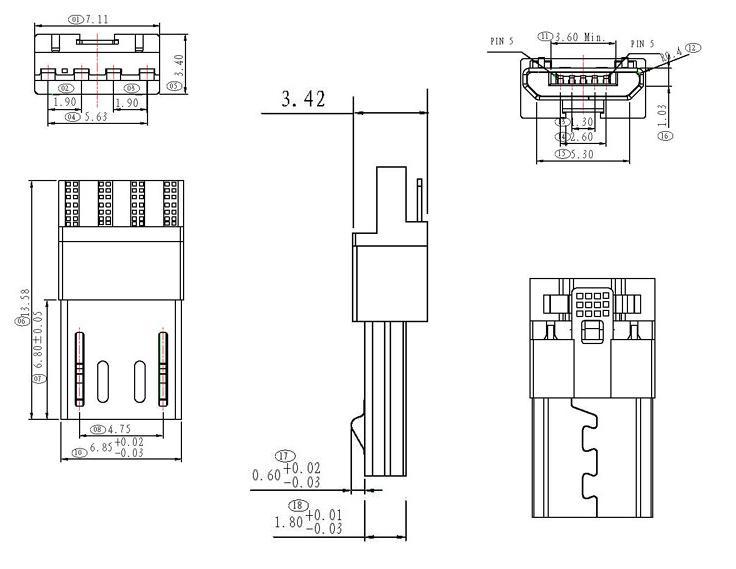 0/usb插座3.0 电流电压 30v 50v 125v  0.2a 0.5a  1a   1.