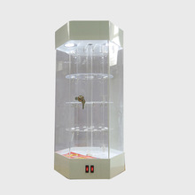 亚克力万能台式饰品挂件展示架电动小旋转有机玻璃展示柜