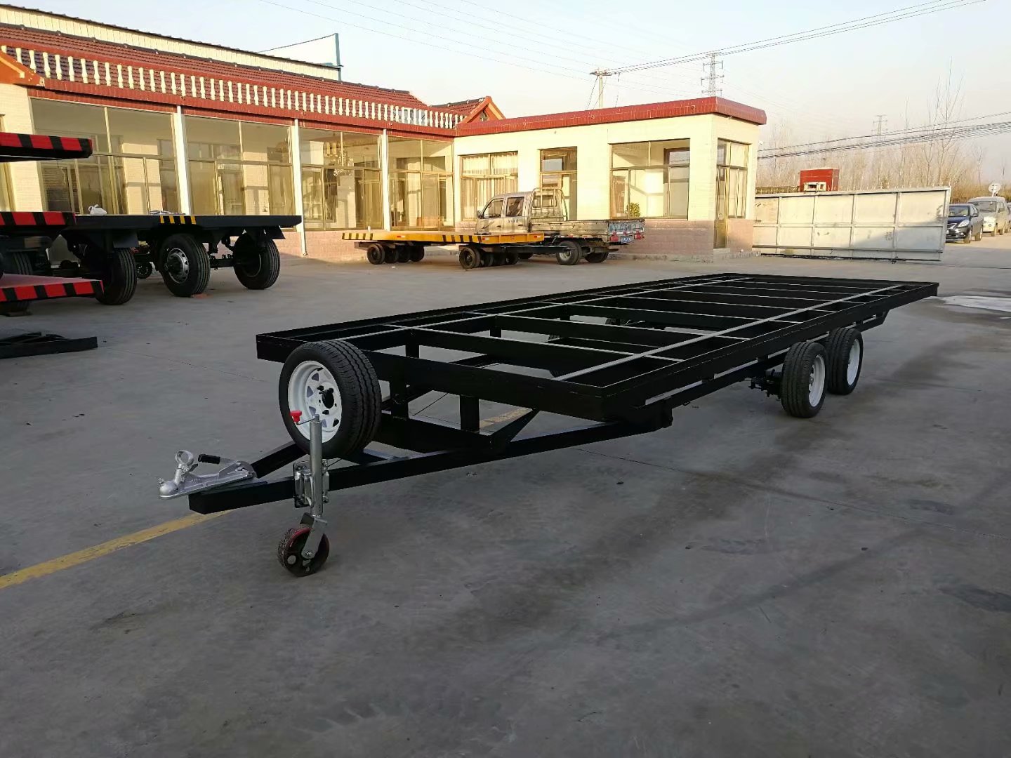 房车底盘 移动木屋拖车 骨架拖车 框架拖车 大型旅居车