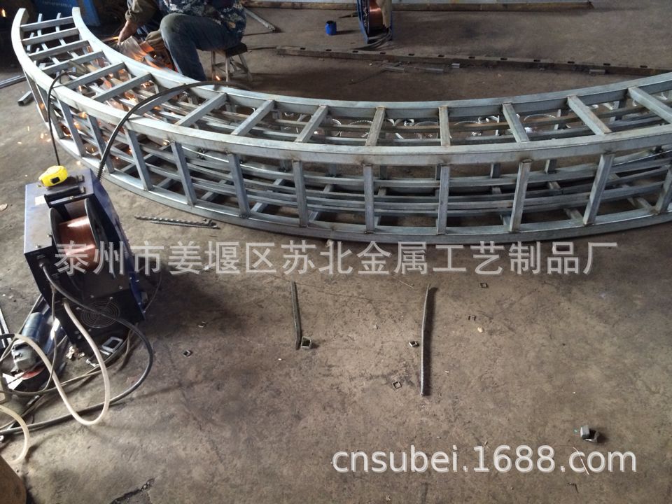 欧式景观造型铁艺廊架拱门穹顶 钢结构氟碳凉亭公园连体拱形花架
