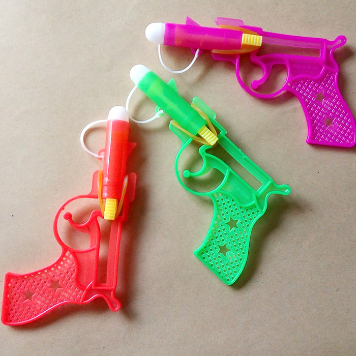 80后怀旧玩具 啪啪枪 咚咚枪橡皮筋塑料小手枪 经典国货 儿时回忆