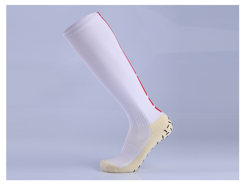 2018冬季新款长筒点胶袜男装户外运动袜过膝防滑耐磨足球袜现货