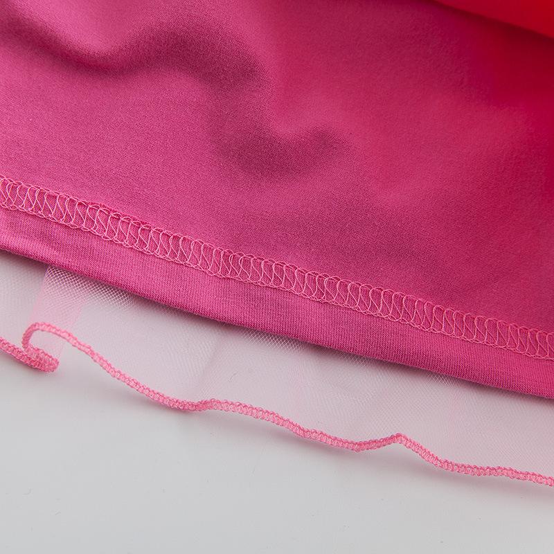 2020夏季新款外贸童装 欧美女童小猪网纱百褶公主连衣裙 童裙