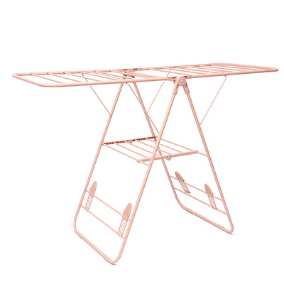 阳台晾衣架落地折叠翼型晒衣架室内凉挂衣架婴儿尿布架家用