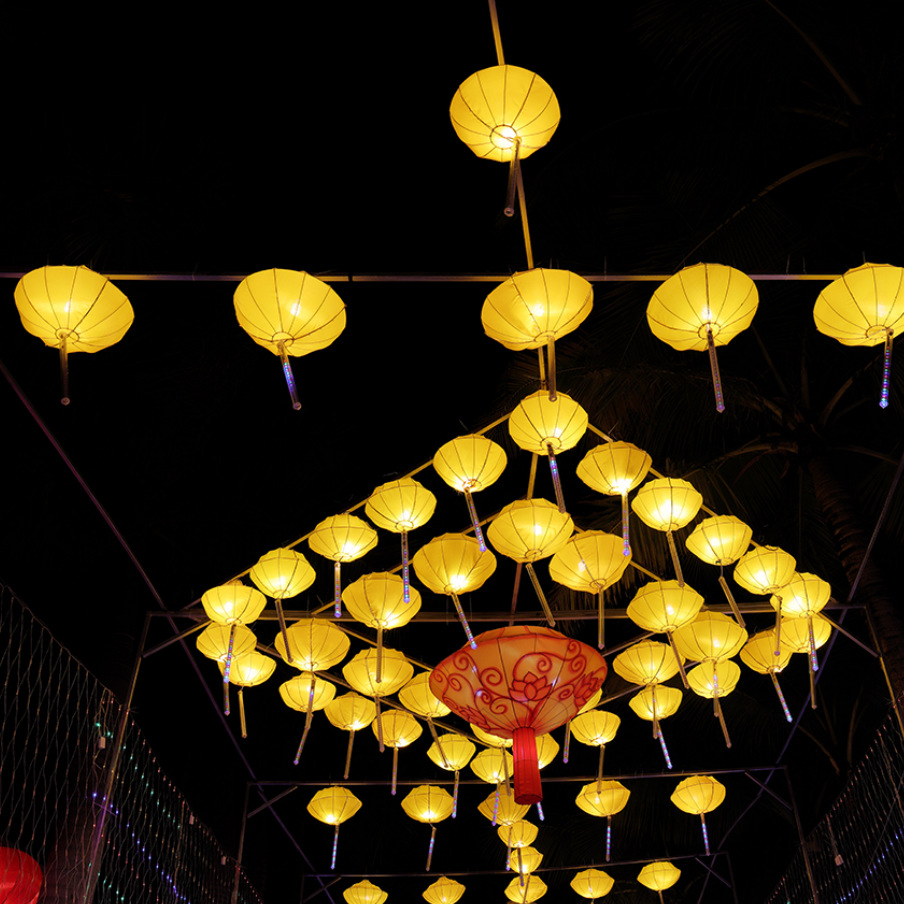 大型户外花灯春节元宵彩灯厂家商场装饰美陈春节灯饰场景制作