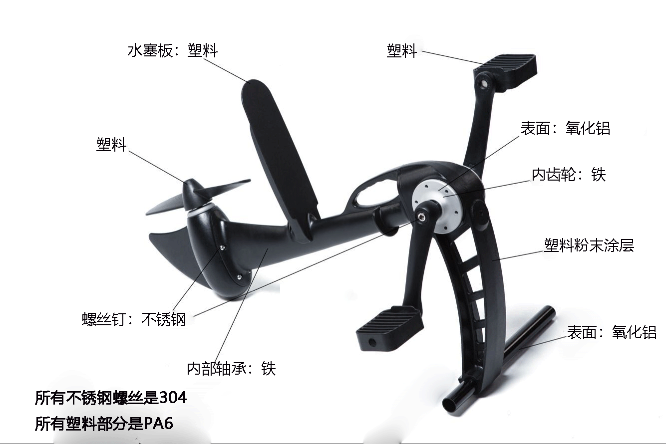 3米双人脚踏船 颜色可定制