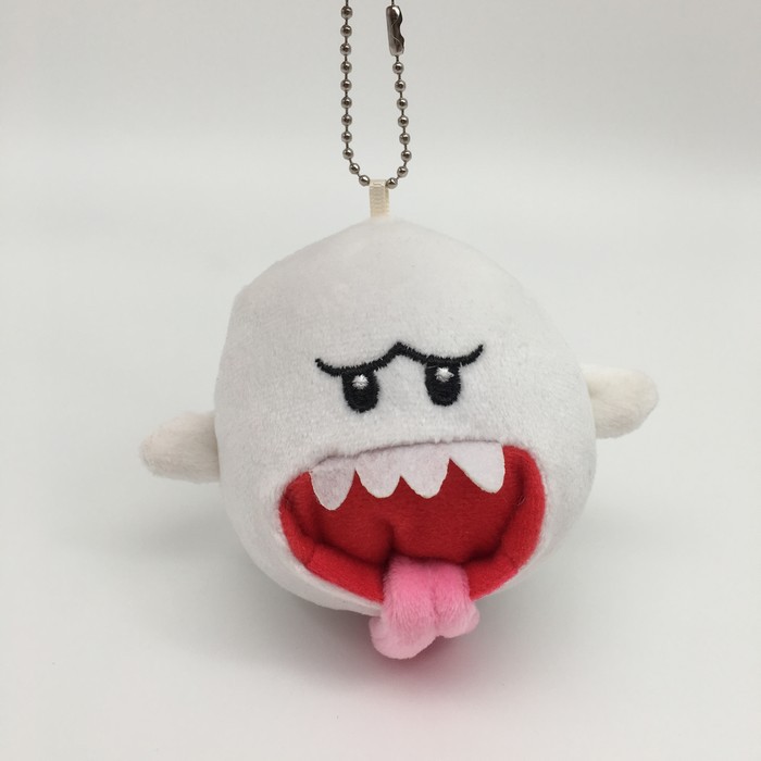 漫展超级玛丽马里奥白色幽灵动漫游戏周边毛绒公仔书包挂件10cm