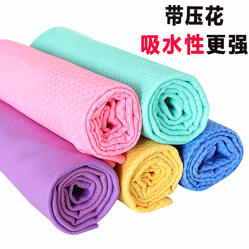 Buckskin Towel Small Barrel Towel for Washing and Wiping Cars Pet Hair Drying Towel Chamois Towel Suede Absorbent Cleancham