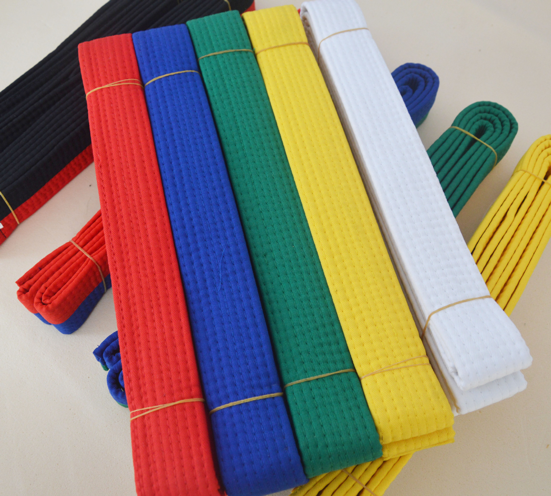 跆拳道色带用道带供应加工定做 现货定做