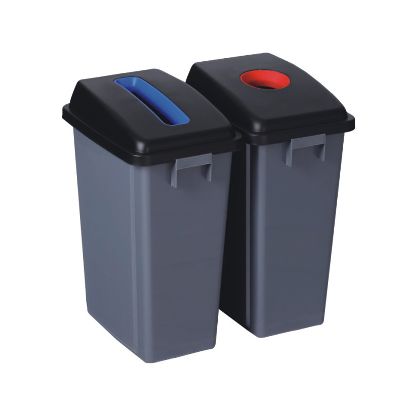 af07332b白云60l分类收集桶分类塑料垃圾桶不带底座分类桶
