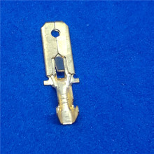 6.3插簧 母头铜接插件插拔式冷压接线端子连接器6mm7mm接头插片