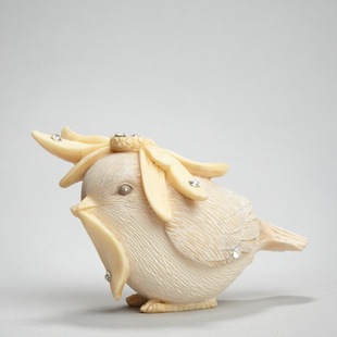 厂家定制仿真可爱小鸟造型树脂工艺品创意家居客厅玄关装饰品摆件