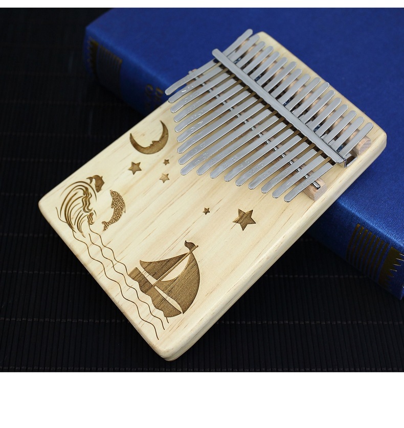 柯锐卡林巴拇指琴17音kalimba板式全单板定音琴初学者入门乐器琴