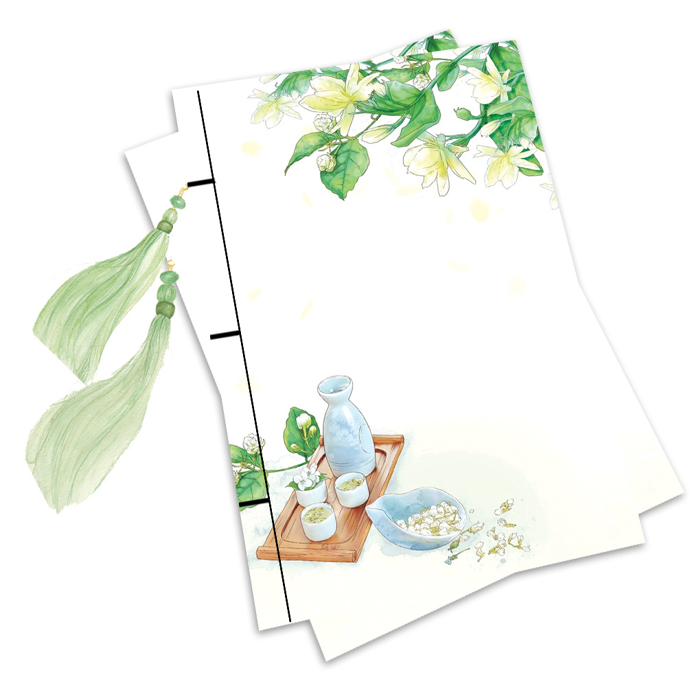 唯美古风笔记本线装本中国风古典手账本复古苏流大开本160页批发