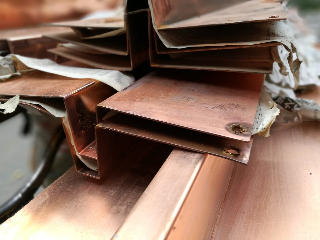 厂家直销 镀铜止水带 镀铜钢板止水带建材 铁板钢板镀铜止水板