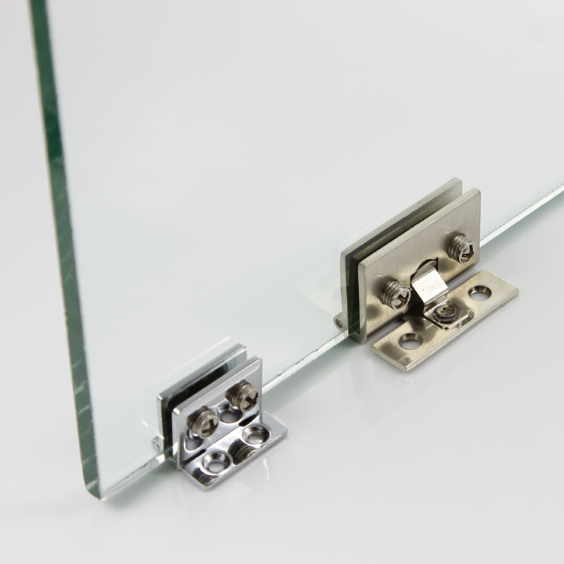 免开孔玻璃合页橱柜门玻璃门合页无需开孔5-8mm单边玻璃门合页