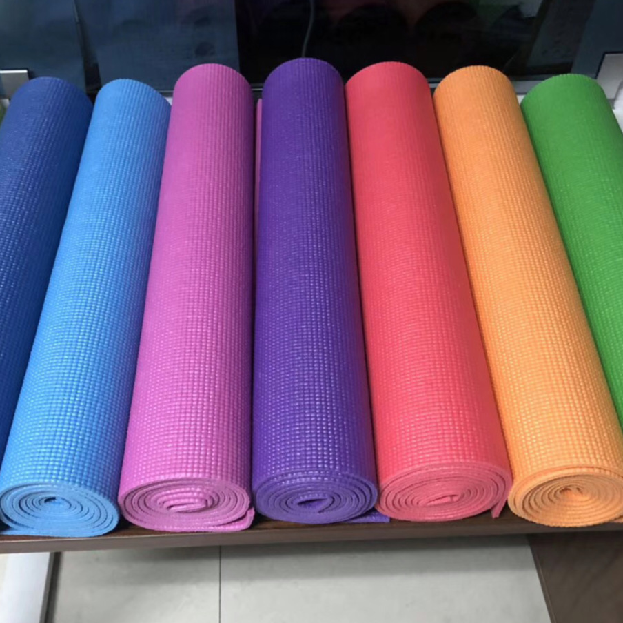 防滑无味瑜伽垫pvc加厚型瑜伽垫健身垫仰卧起坐垫子厂家批发零售