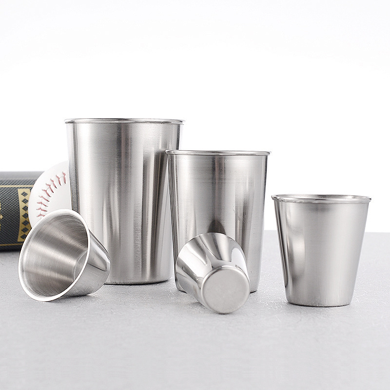 便携不锈钢酒杯大中小酒杯子水杯烈酒杯 不锈钢白酒杯小酒杯酒具