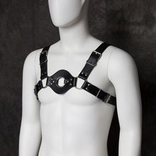 情趣用品成人玩具皮革束缚带胸带捆绑约束带男式皮衣胸衣男用器具