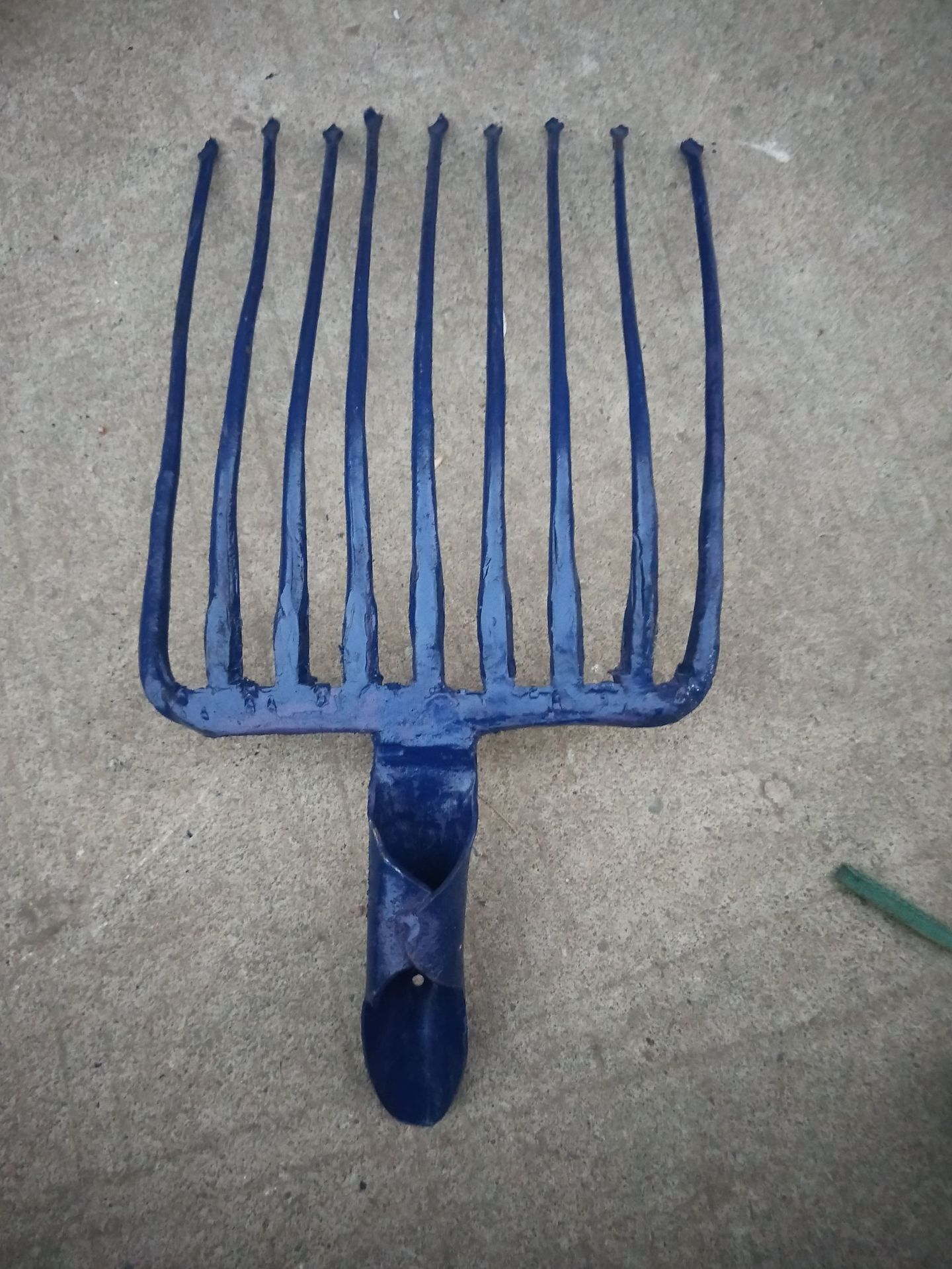 厂家直销整体九股钢叉 清理石子 一体成型九齿叉 铁路专用工具