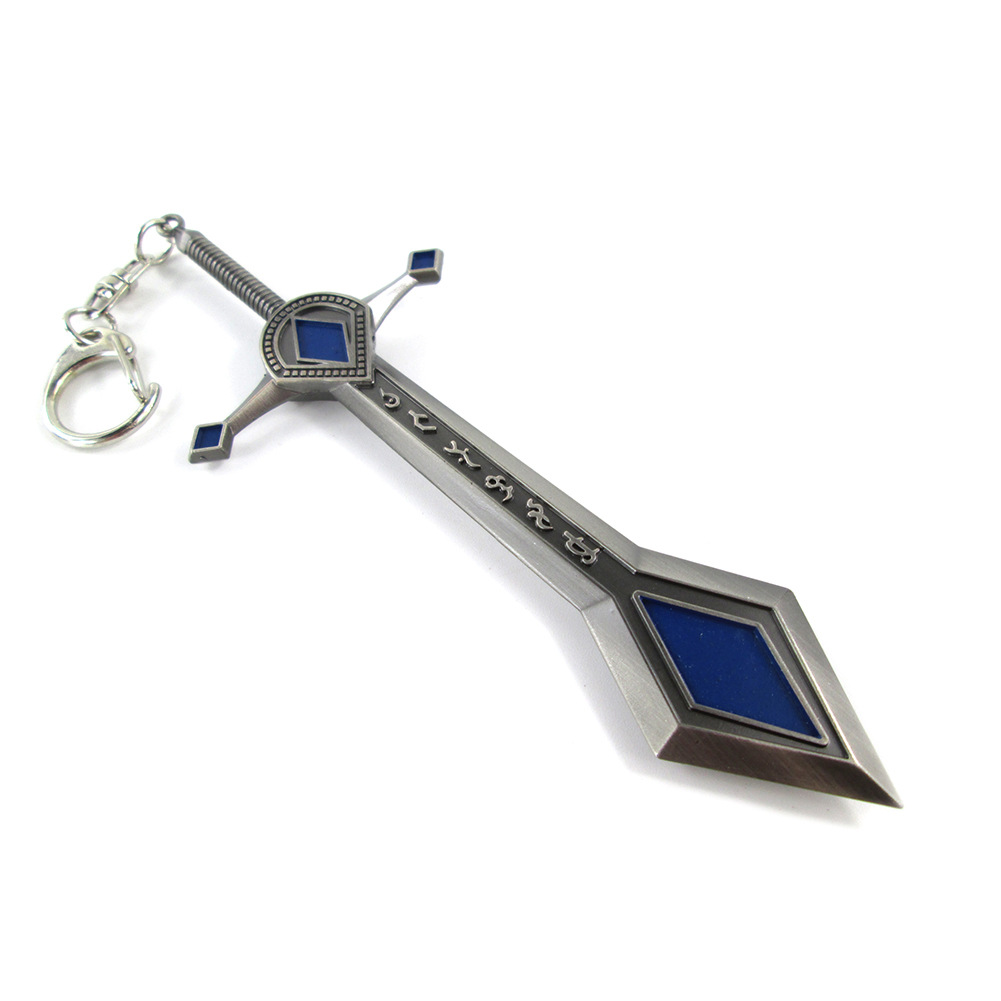 撸啊撸审判天使银白审判女武神钥匙扣刀扣挂件吊坠