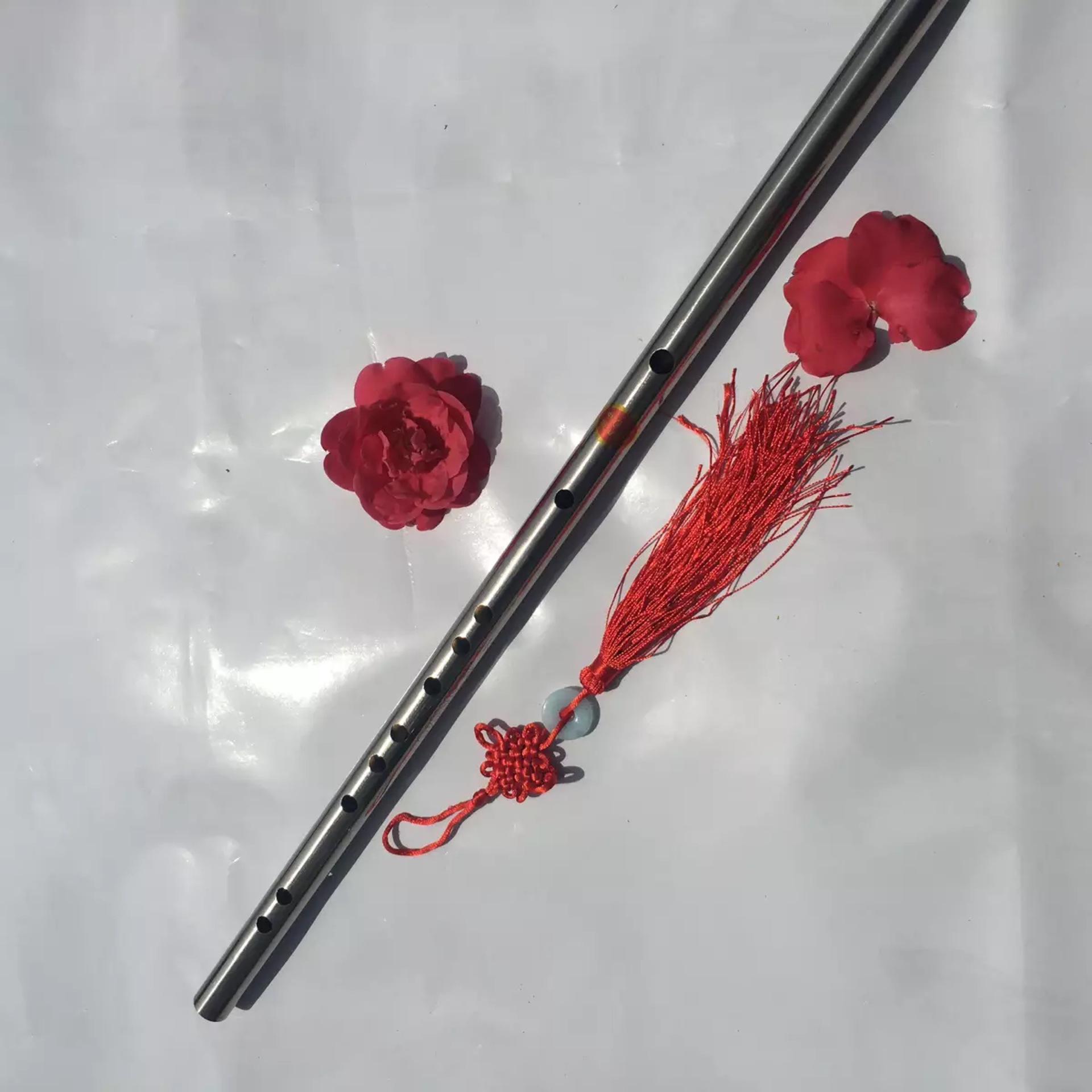 厂家直销 不锈刚笛子 初学型横笛 可防身 防裂永不变形笛子乐器