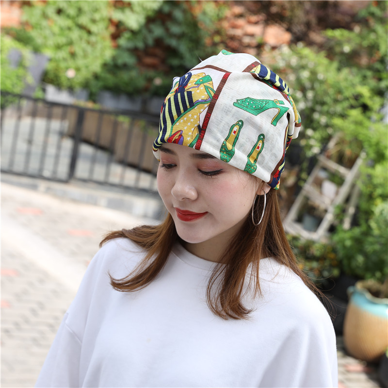 头巾女百搭头巾发带简约潮流青年漏辫子帽子女冬包头帽月子帽