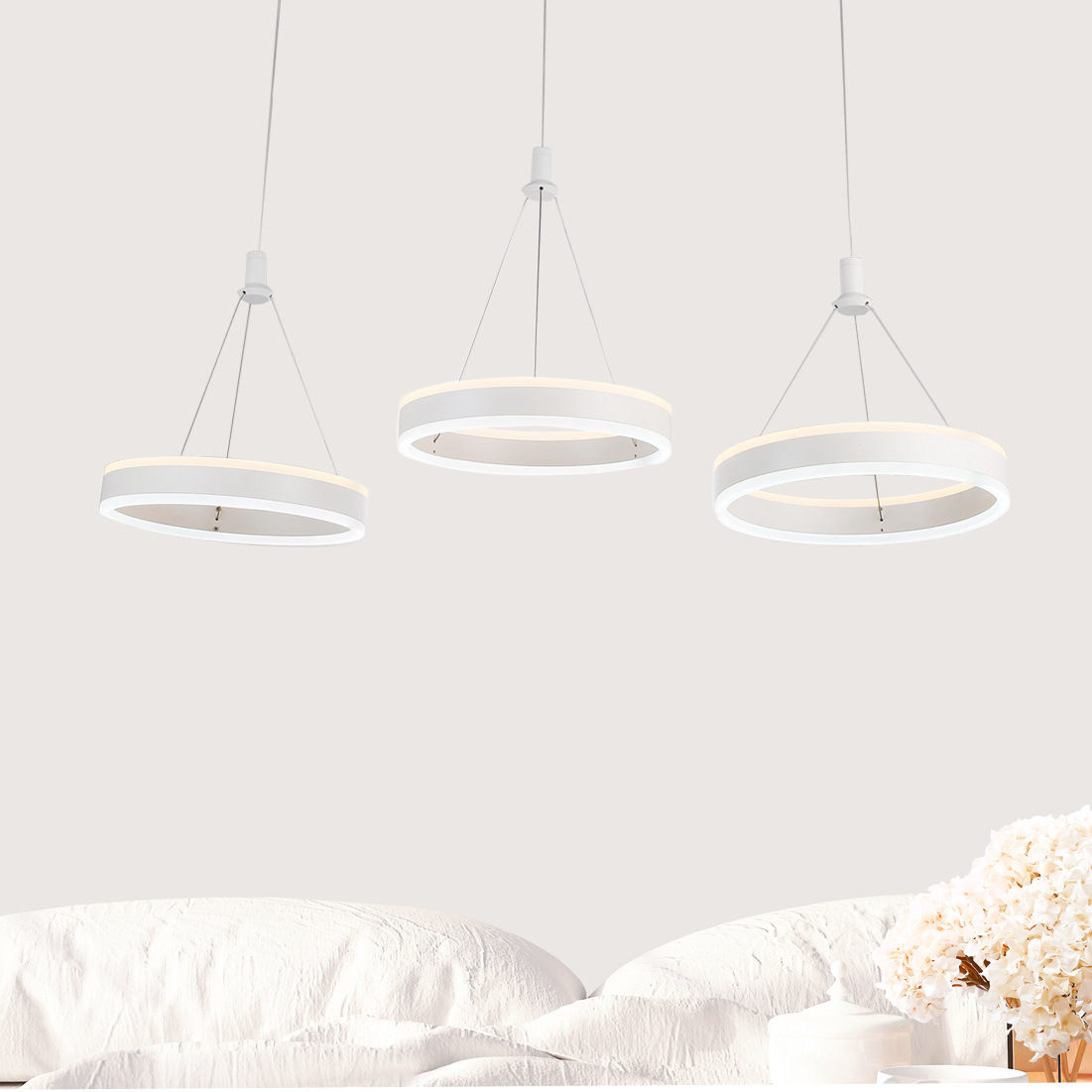 灯具卧室暖光图片