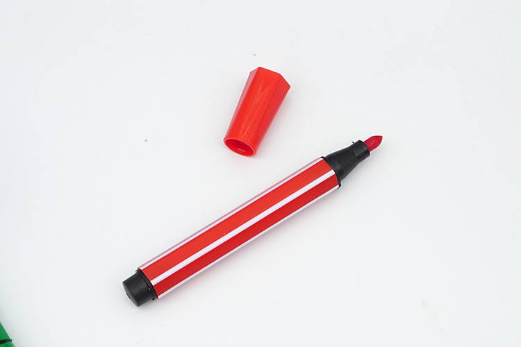 12色水彩笔 儿童可水洗彩笔 涂鸦绘画笔 环保水性笔 粗头笔 盒装