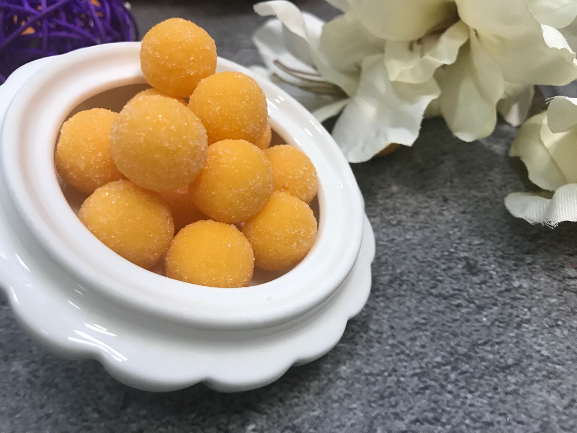 批发芒果球 散装芒果软糖 芒果糕 椰子糕 葡萄糕蔓越莓糕 10斤/袋