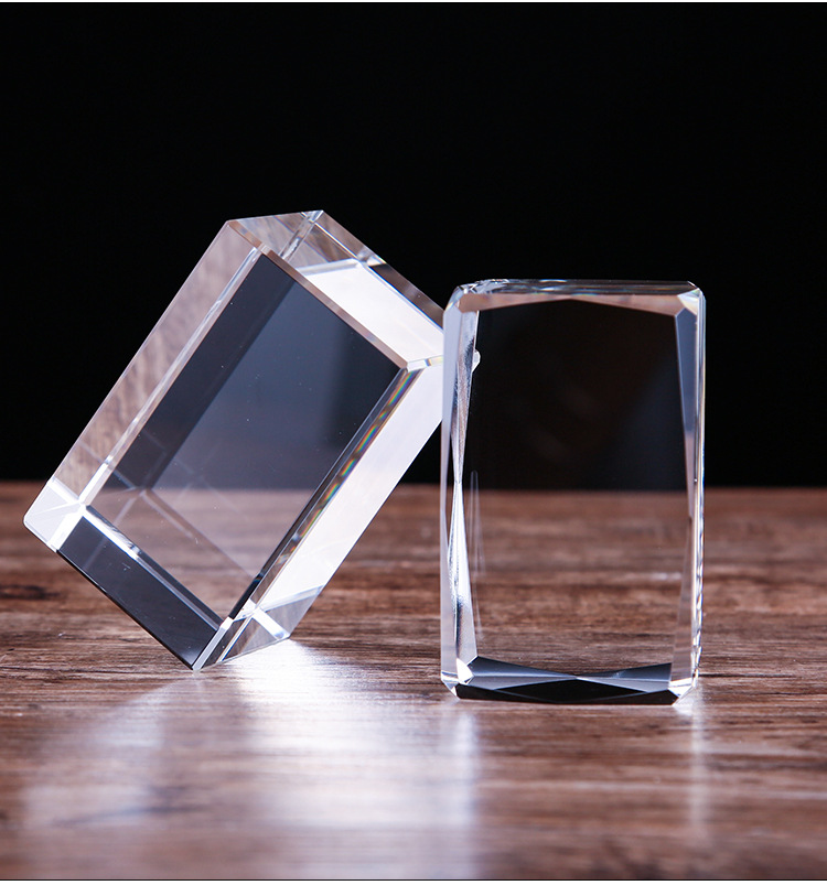 k9人造水晶白胚 方体方块长方正方形 可定制可3d激光内雕刻字logo