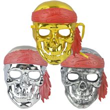 加勒比海盗杰克船长面具恐怖骷髅头CS野战面具万圣节表演装饰道具