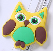 Cartoon Anime Soft Rubber Magnet Owl-Shaped Fridge Magnet Decorative Refrigerator Anime Sticker Factory Direct Sales