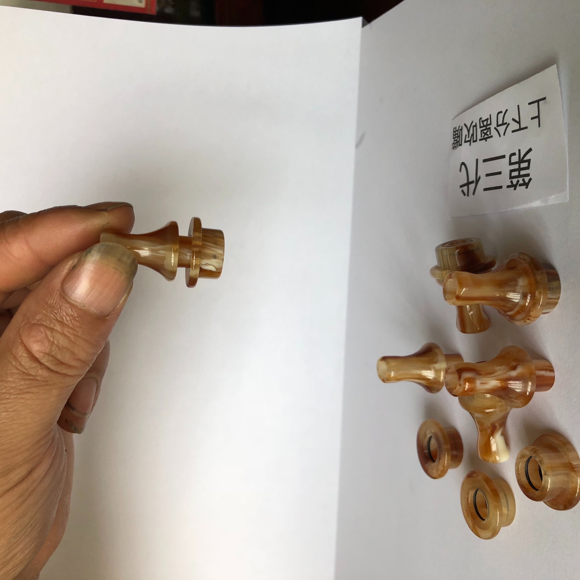 树脂葫芦丝吹嘴 不饱和上下分离吹嘴 直销树脂葫芦丝吹嘴