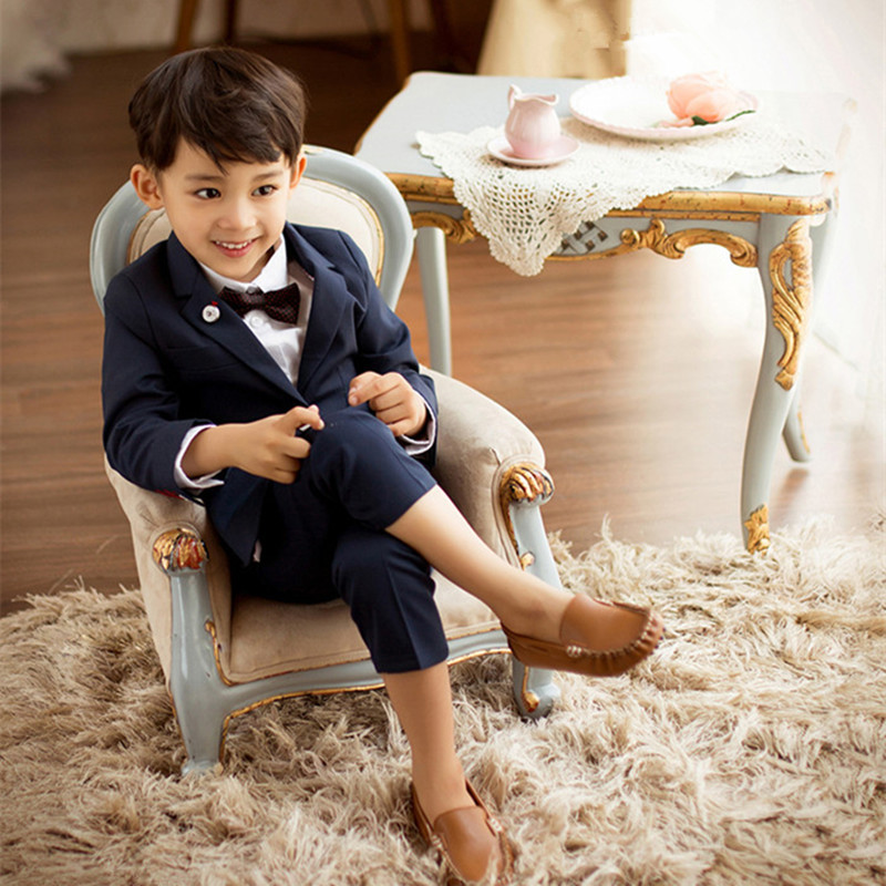 新款儿童摄影服装韩版影楼艺术照礼服童装男童拍照写真衣服西装