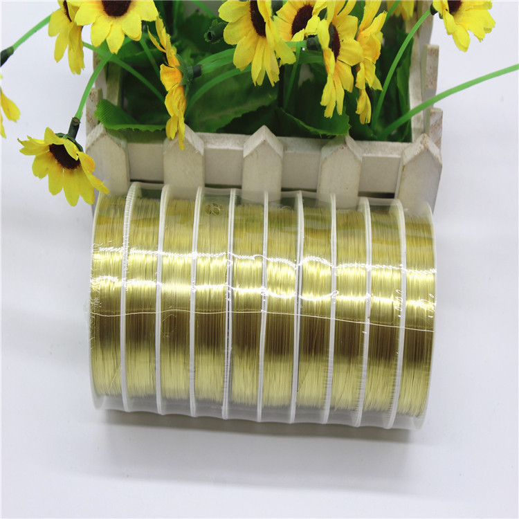 热销0.3毫米金银黑色铜丝线穿珠头饰材料手工diy发饰配件饰品线