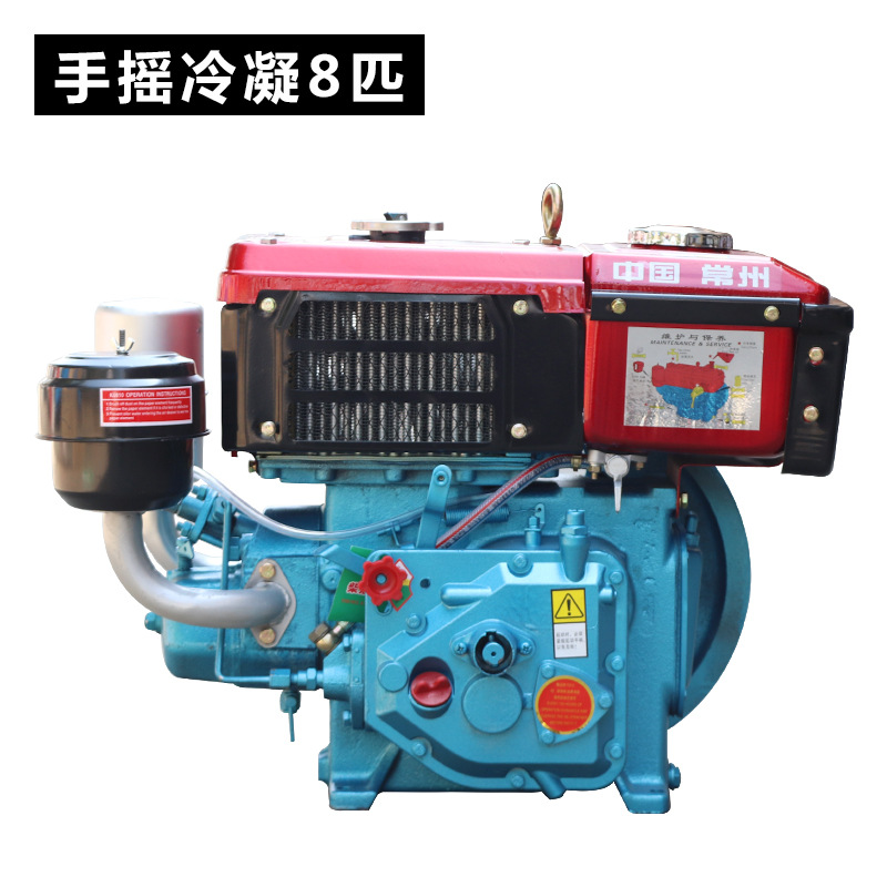 中国常州 单杠水冷柴油机 8马力柴油机驻车空调 厂家生产