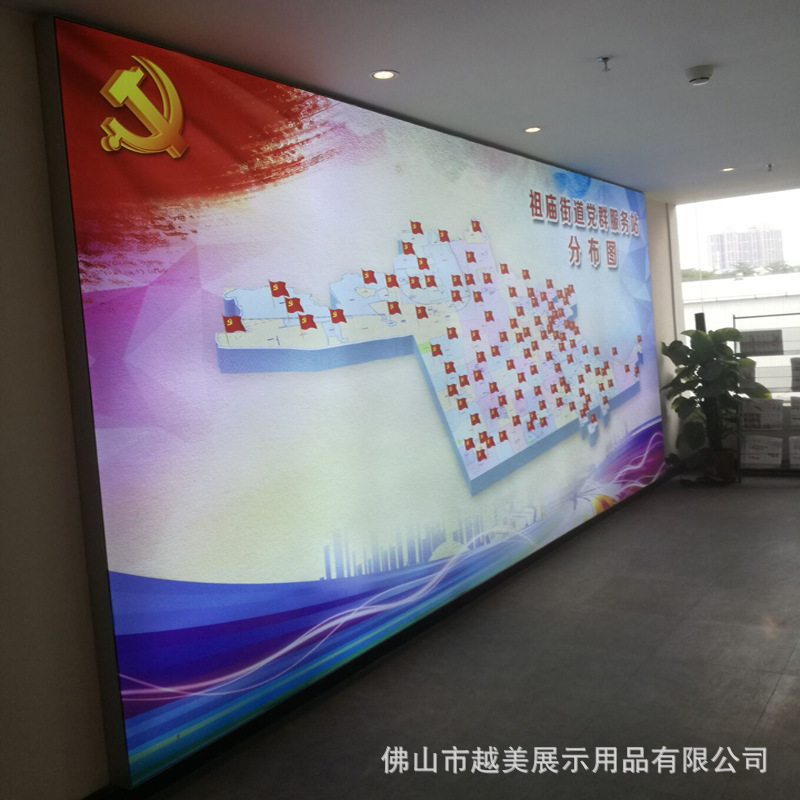 厂家直销led无边卡布灯箱铝合金超薄软膜拉布动感背景墙水晶灯箱