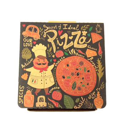 烘焙包装 6寸9寸加厚牛皮纸披萨盒pizza盒披萨外带打包盒