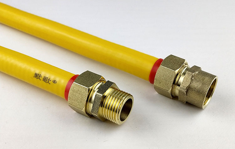 黄铜4分/6分燃气管快速接头 免敲波 内丝/外丝/三通/弯头/插口