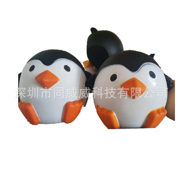 创意礼物公仔发泡挤压发泄捏捏公仔 慢回弹企鹅公仔 礼品小公仔
