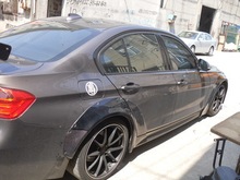 汽车改装件适用于宝马320宽体轮眉 碳纤维 另有树脂纤维