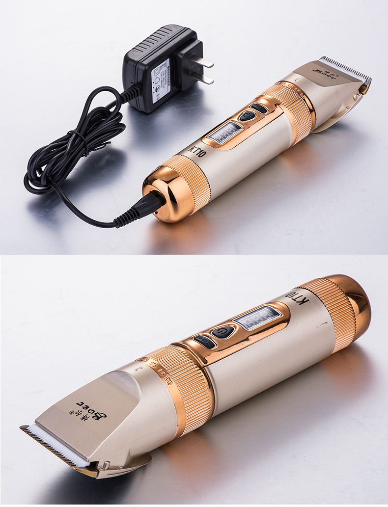 博尔kt10智能数显理发器电推剪充电式成人锂电池发廊电动剃头刀