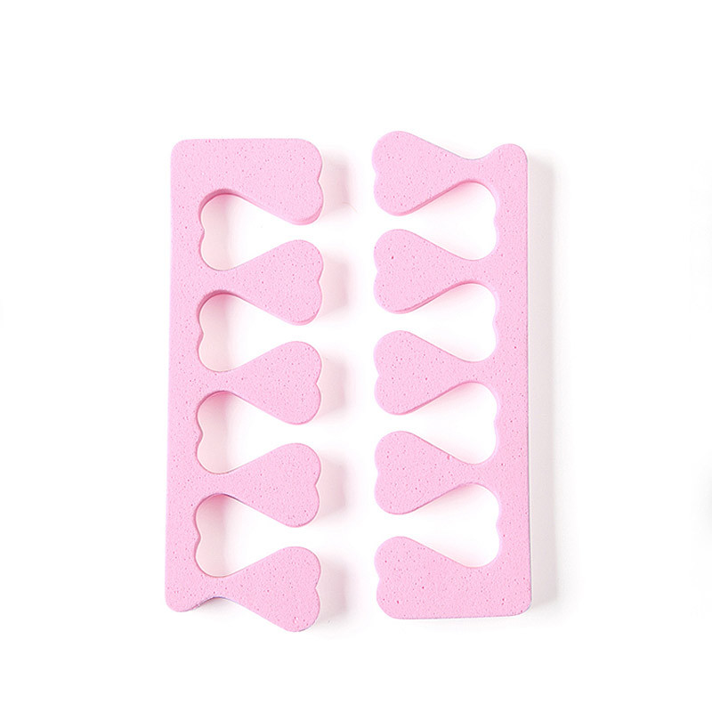 Sponge Toe Separator Eva Peach Heart Finger Split Cotton Nail Finger Cotton Finger Toe Separator Manicure Implement Toe Finger Splitter