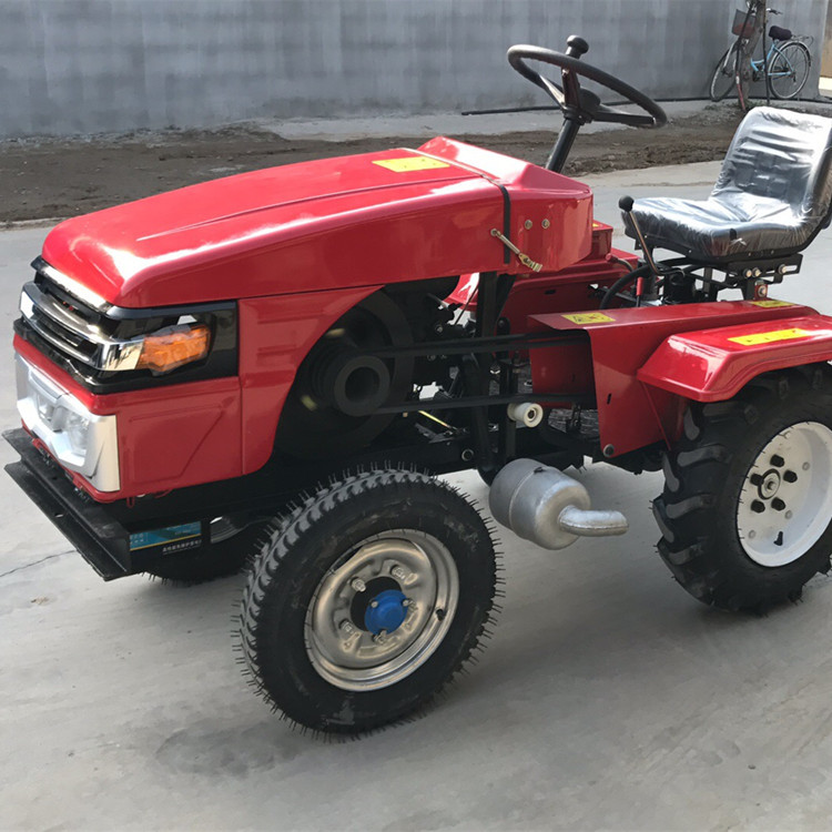 手扶车带动挠地机 多功能电启动手扶拖拉机 山地丘陵微型打田机-报价