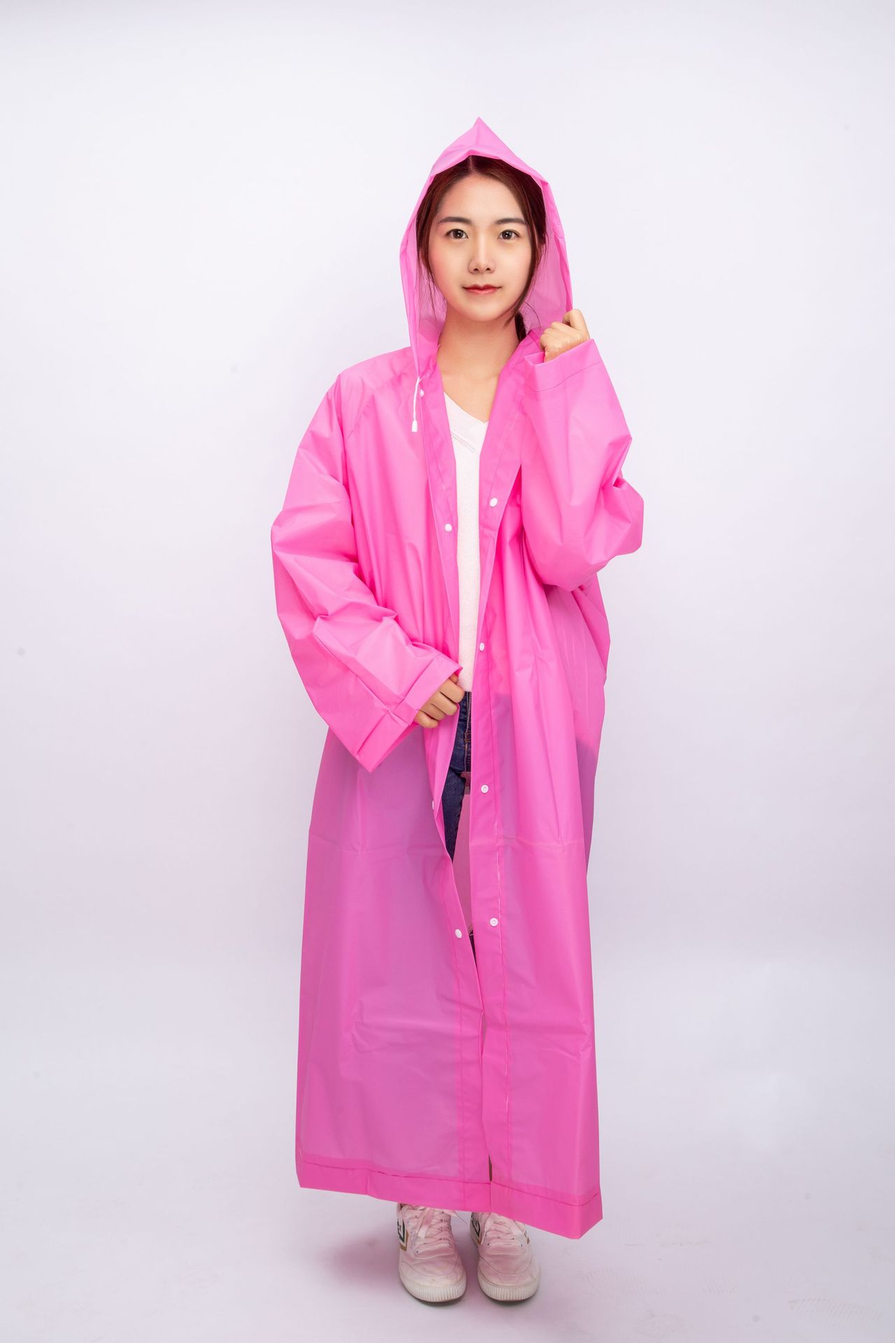 Non-Disposable One-Piece Raincoat Poncho PEVA Fashion Travel Outdoor Adult Raincoat Factory Raincoat Wholesale